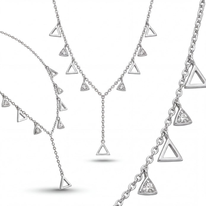 Triangle Charm Necklace — 4