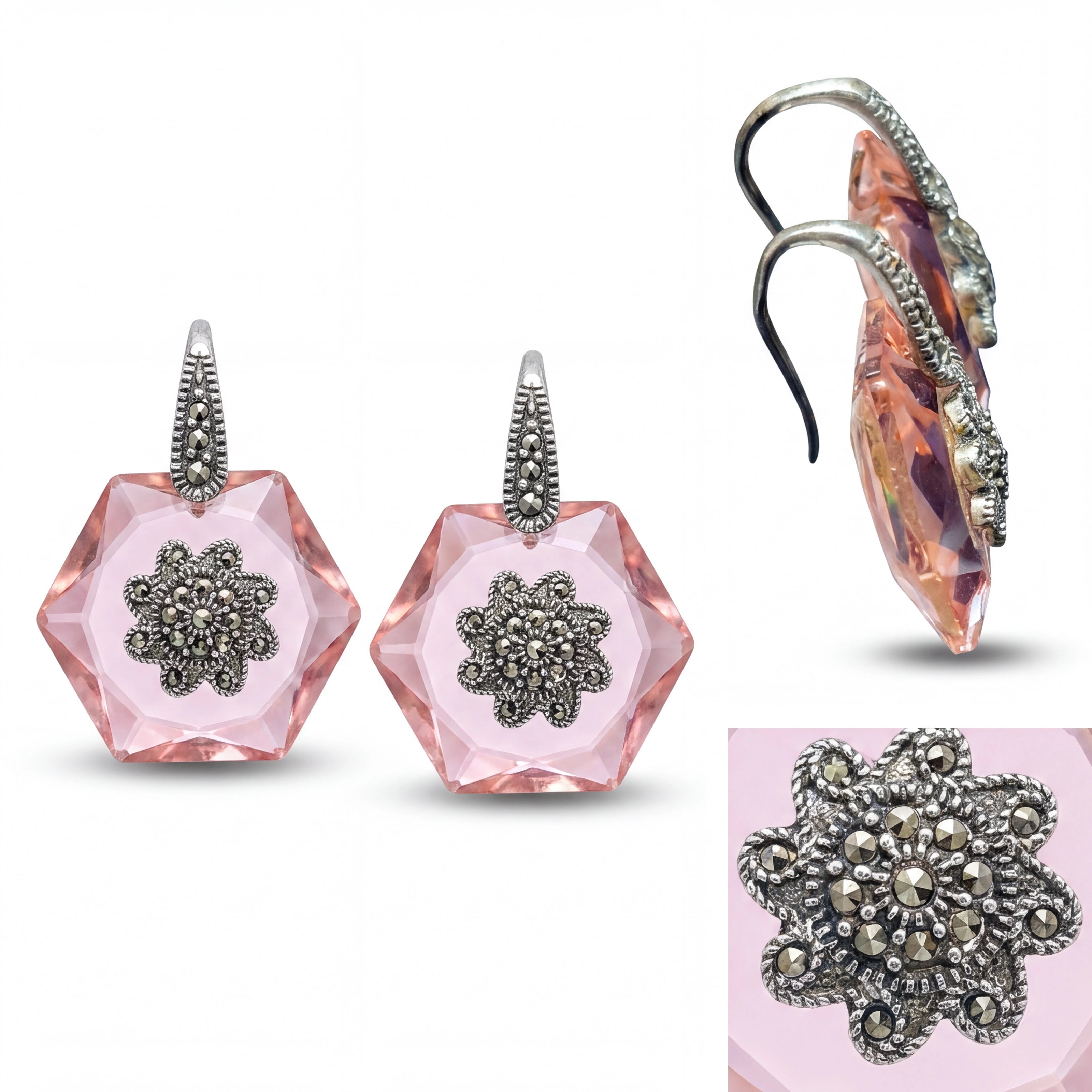 Blush Hexagon Drops — 4
