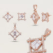 Radiant CZ Geometric Set — 4