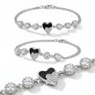 Black Heart CZ Bracelet — 4