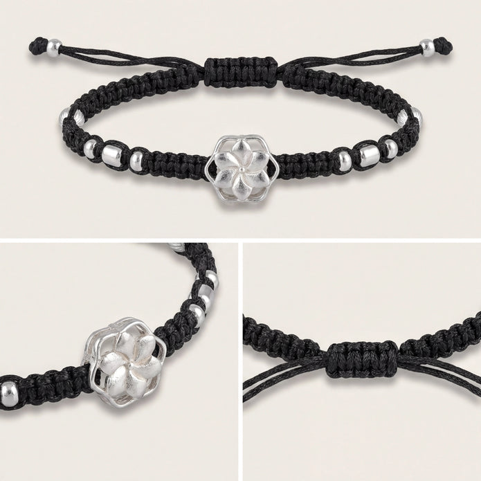 Floral Macrame Anklet — 4