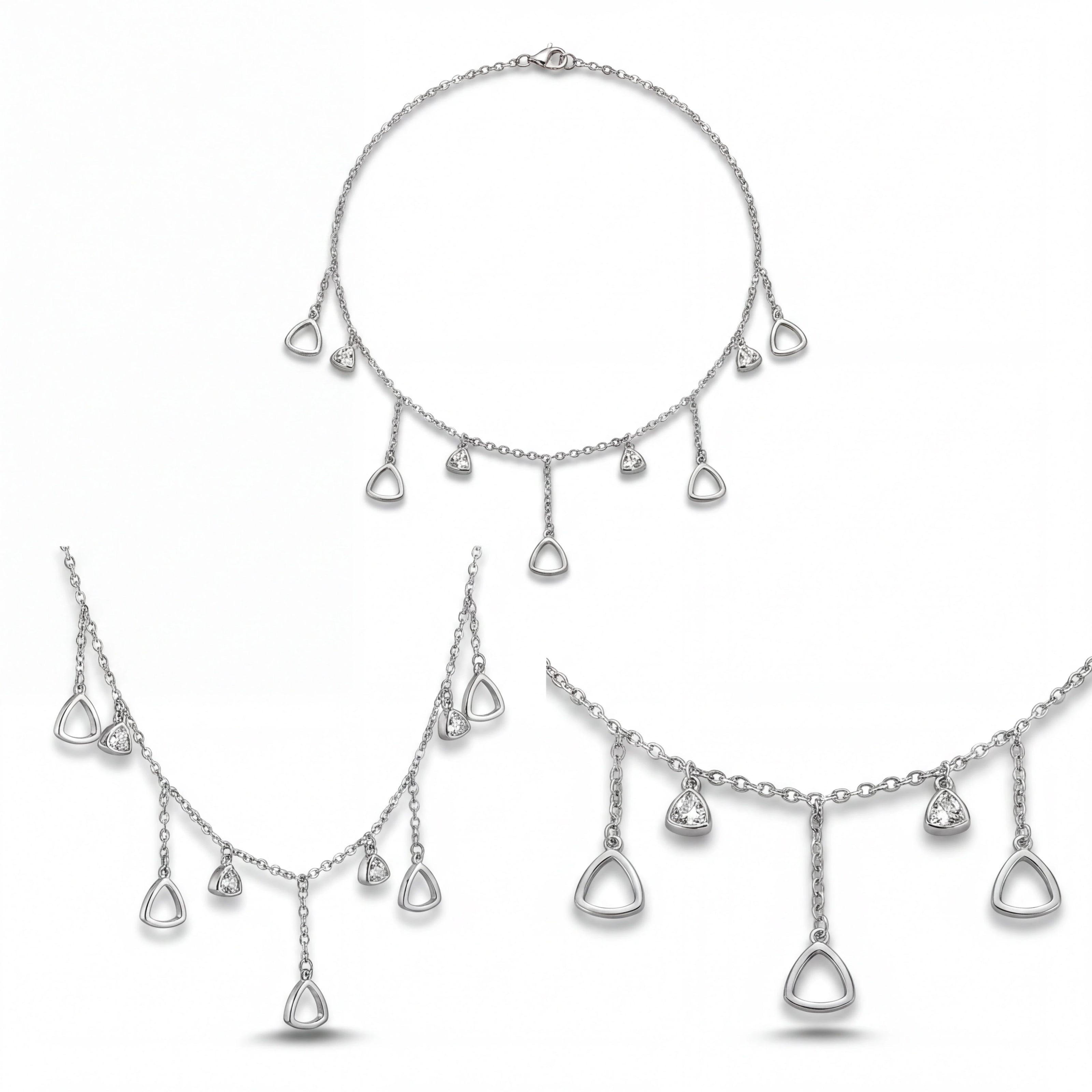 Triangle Drops Necklace — 4