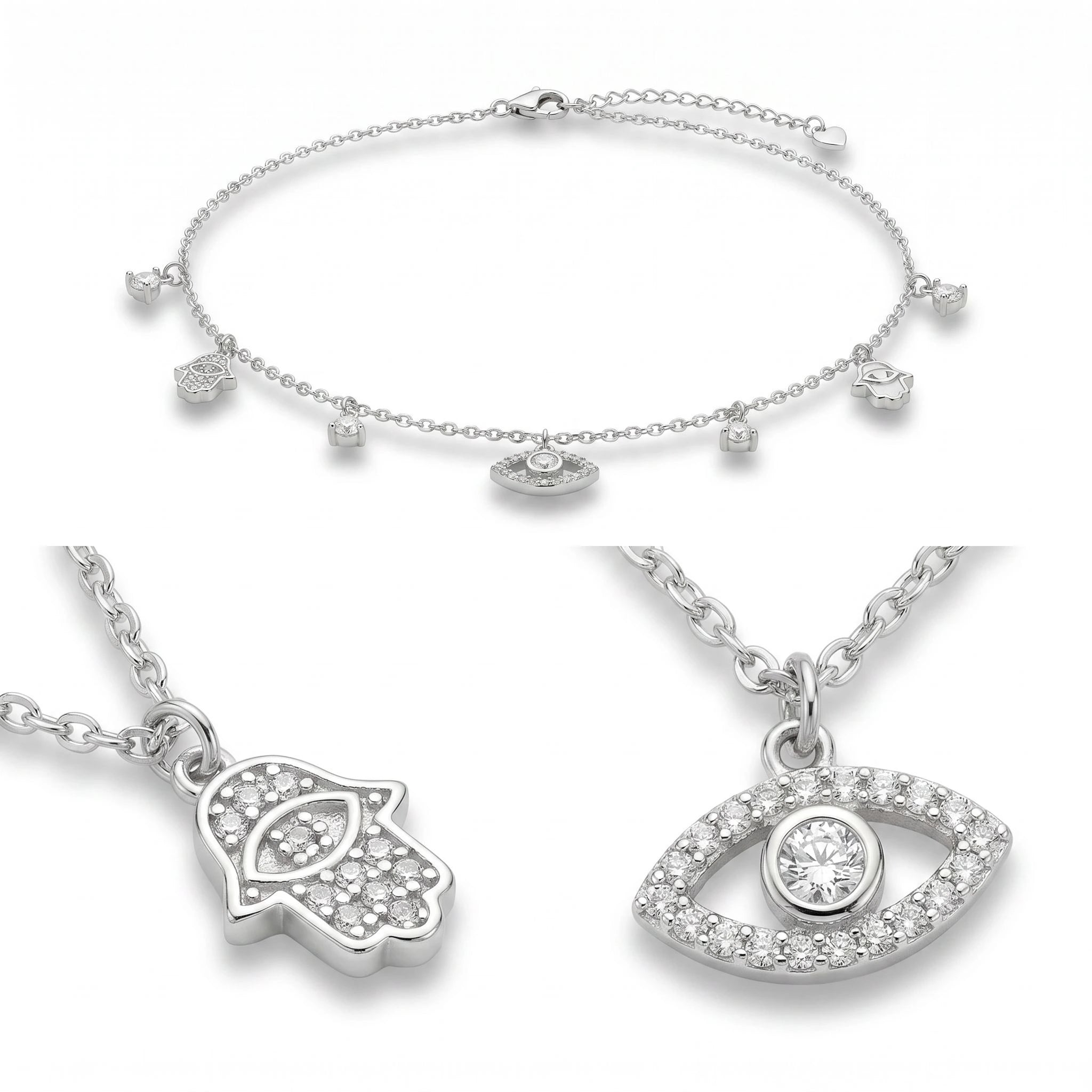 CZ Charm Necklace — 4