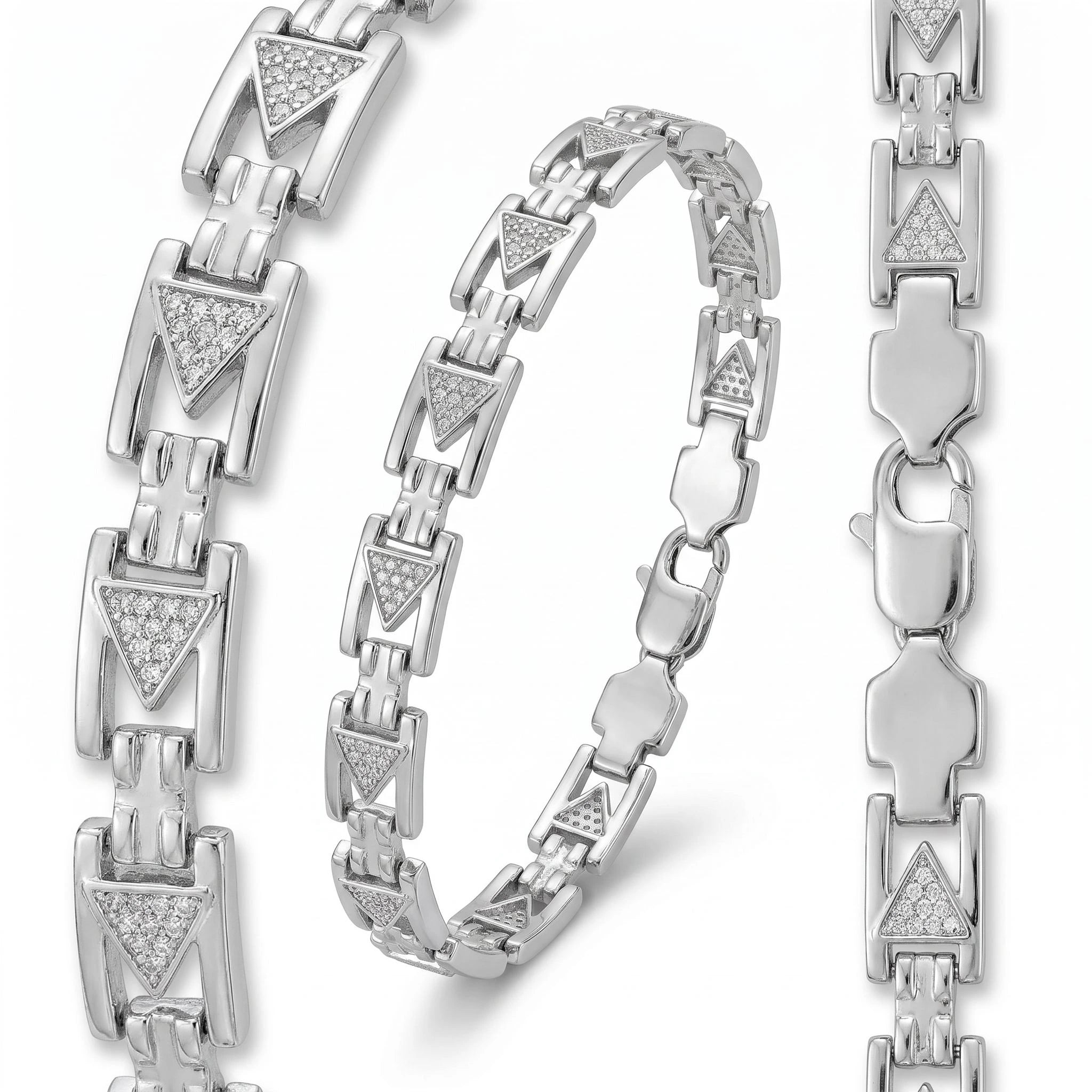 CZ Triangle Bracelet — 4