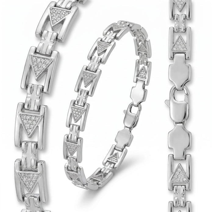 CZ Triangle Bracelet — 4