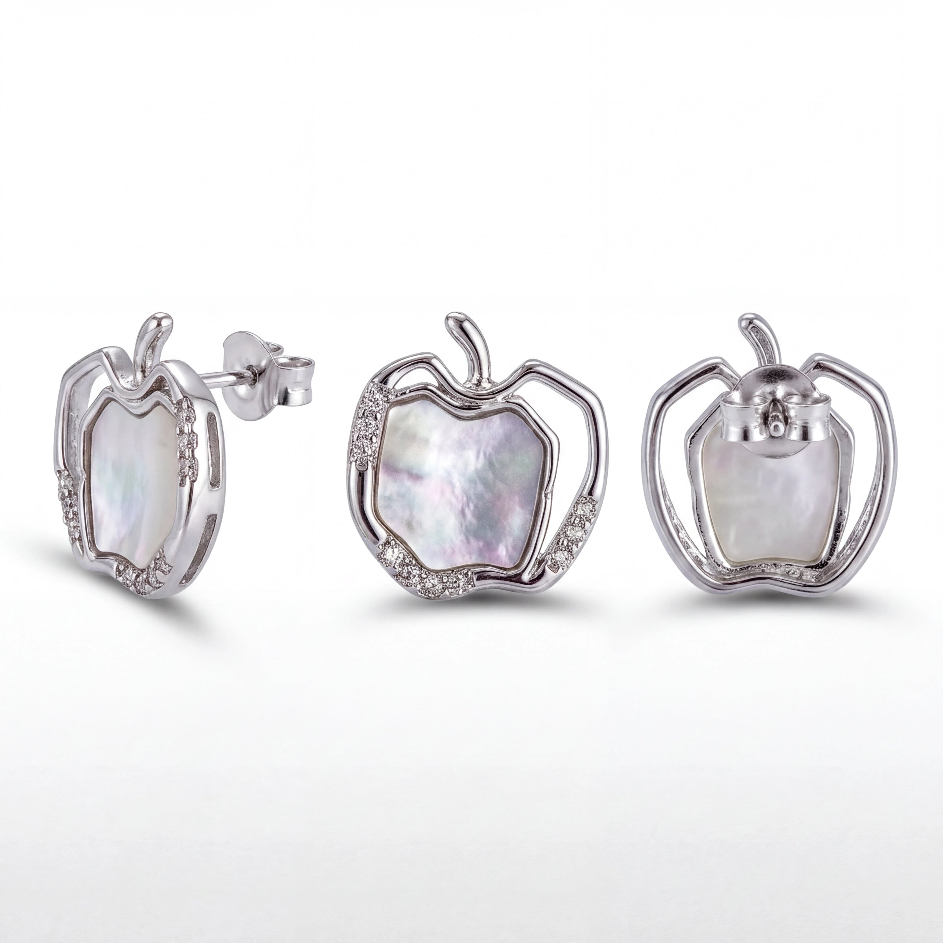 Pearl Apple Studs — 4