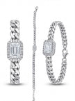 Emerald Cut Chain Bracelet — 4