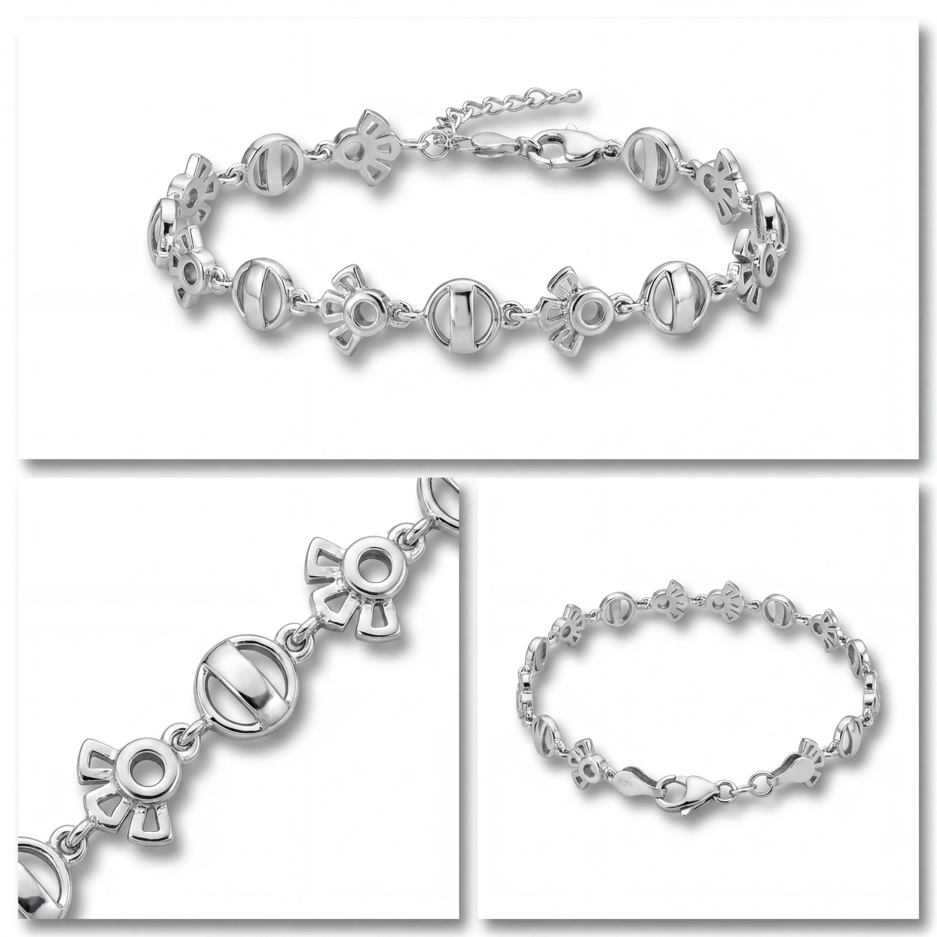 Bow Orb Link Bracelet — 4