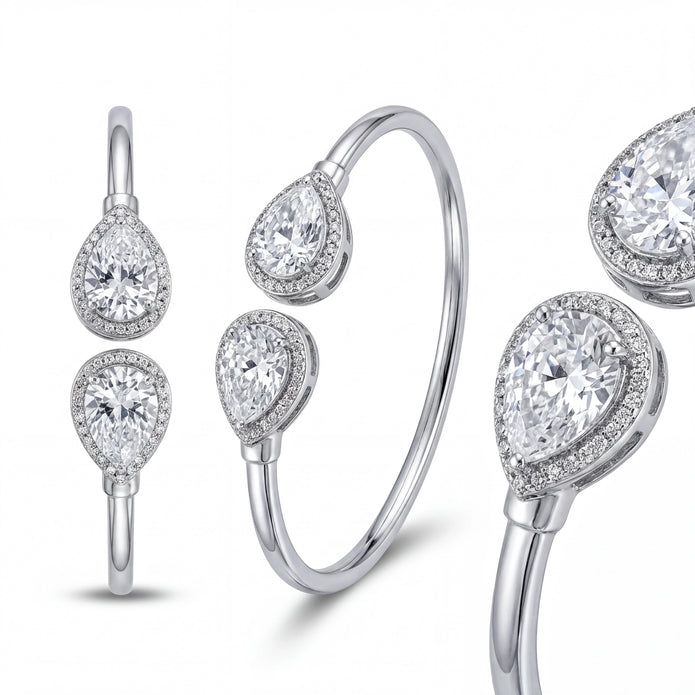 Pear Halo Bangle — 4