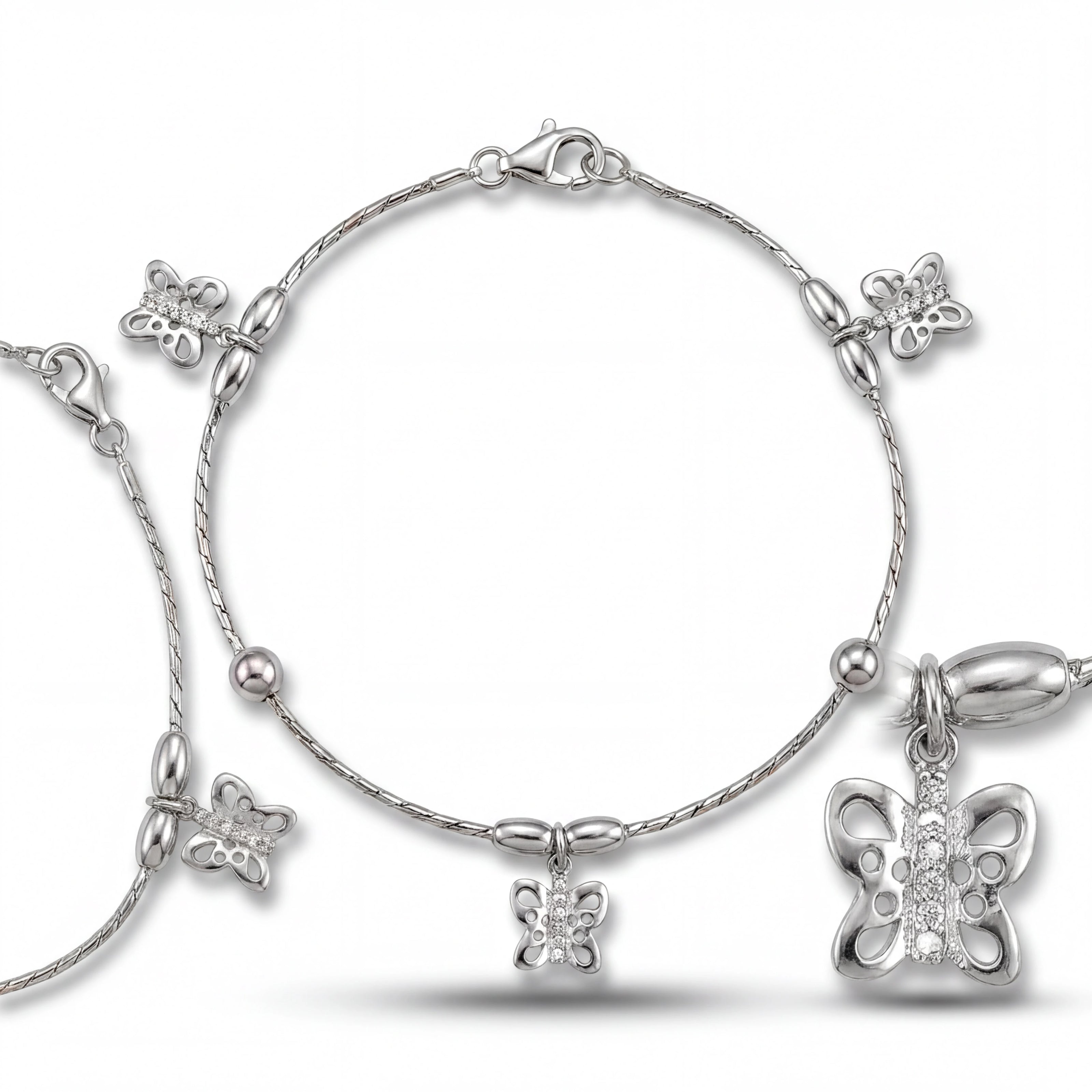Butterfly Charm Anklet — 4