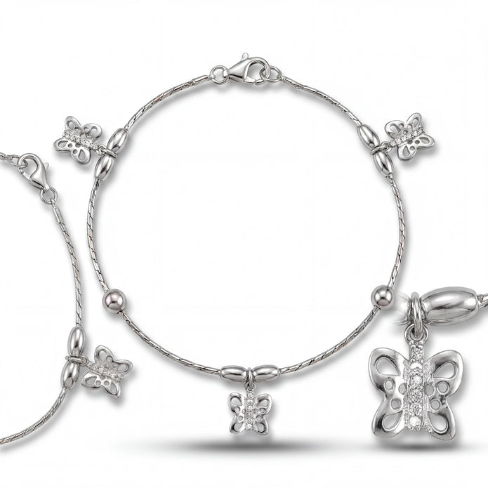 Butterfly Charm Anklet — 4