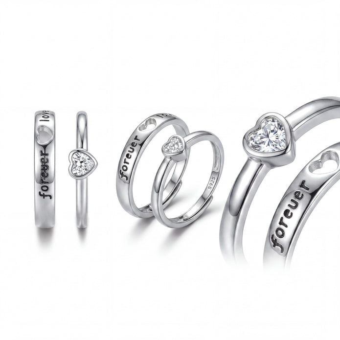Heart Couple Rings — 4