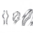 Shimmering V-Stack Rings — 4
