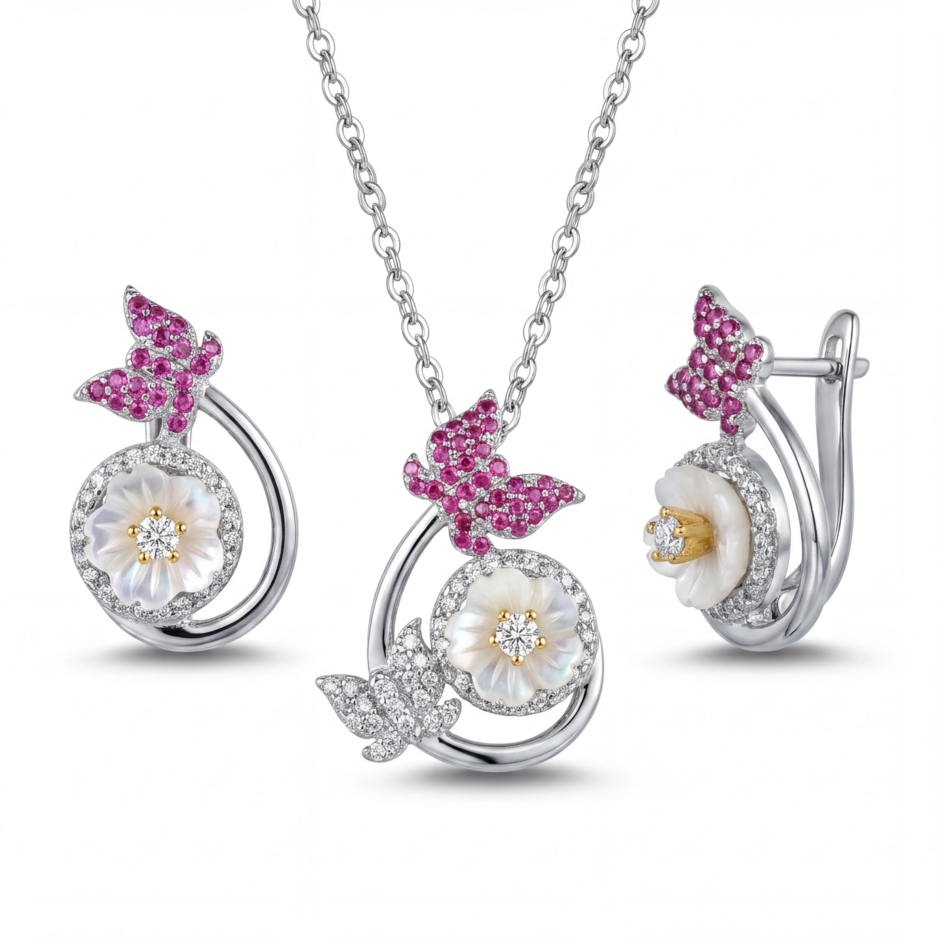 Floral Butterfly Set — 4