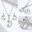 Cat Moon CZ Set — 4