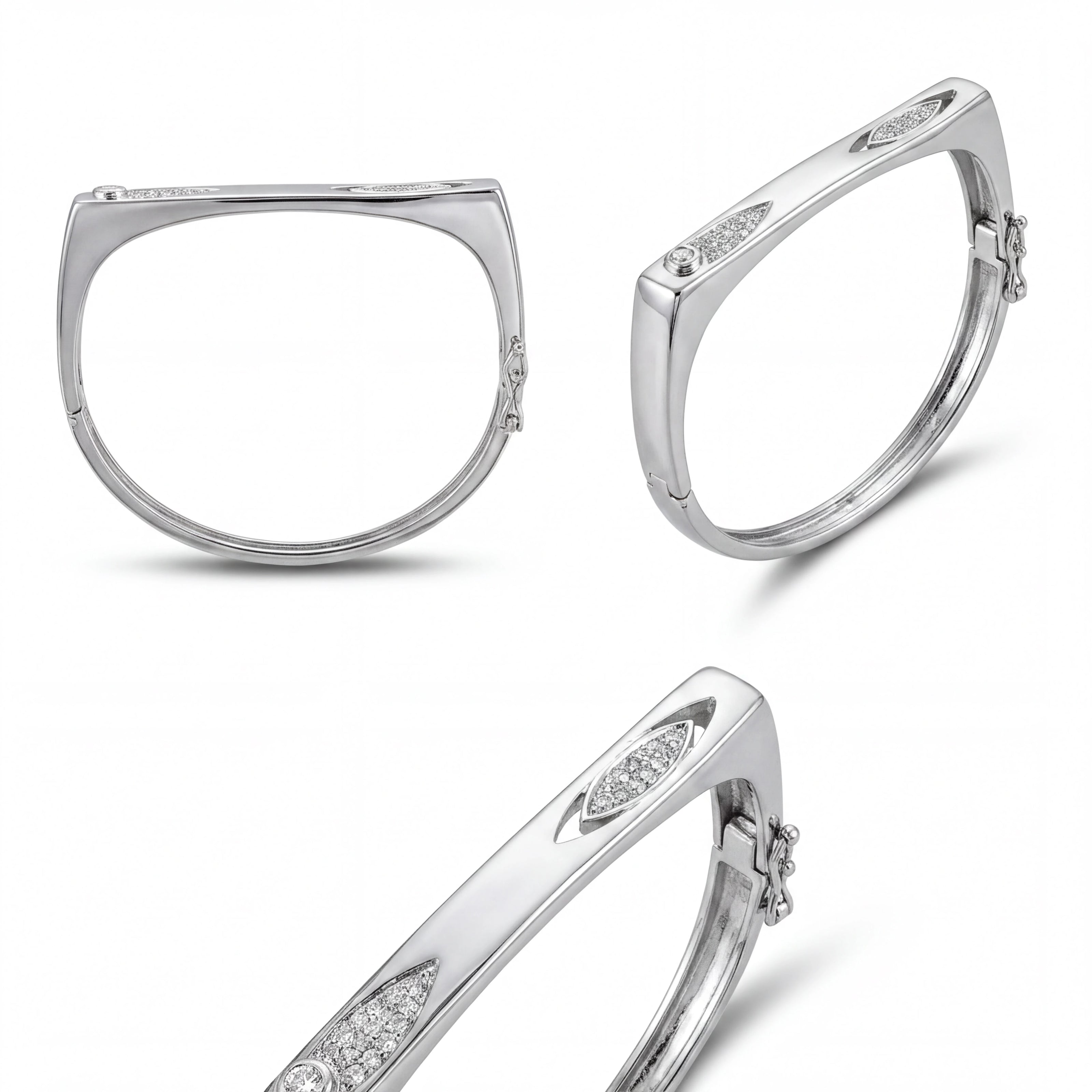 Geometric Sparkle Bangle — 4
