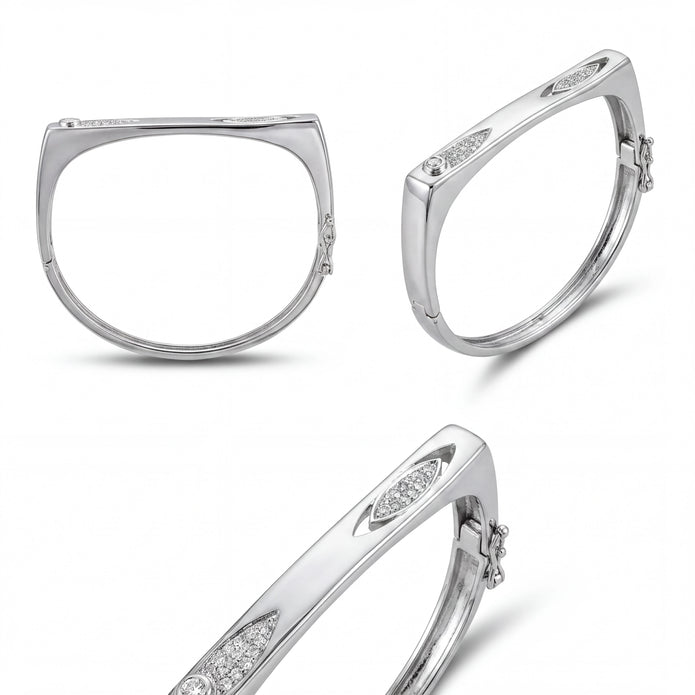 Geometric Sparkle Bangle — 4