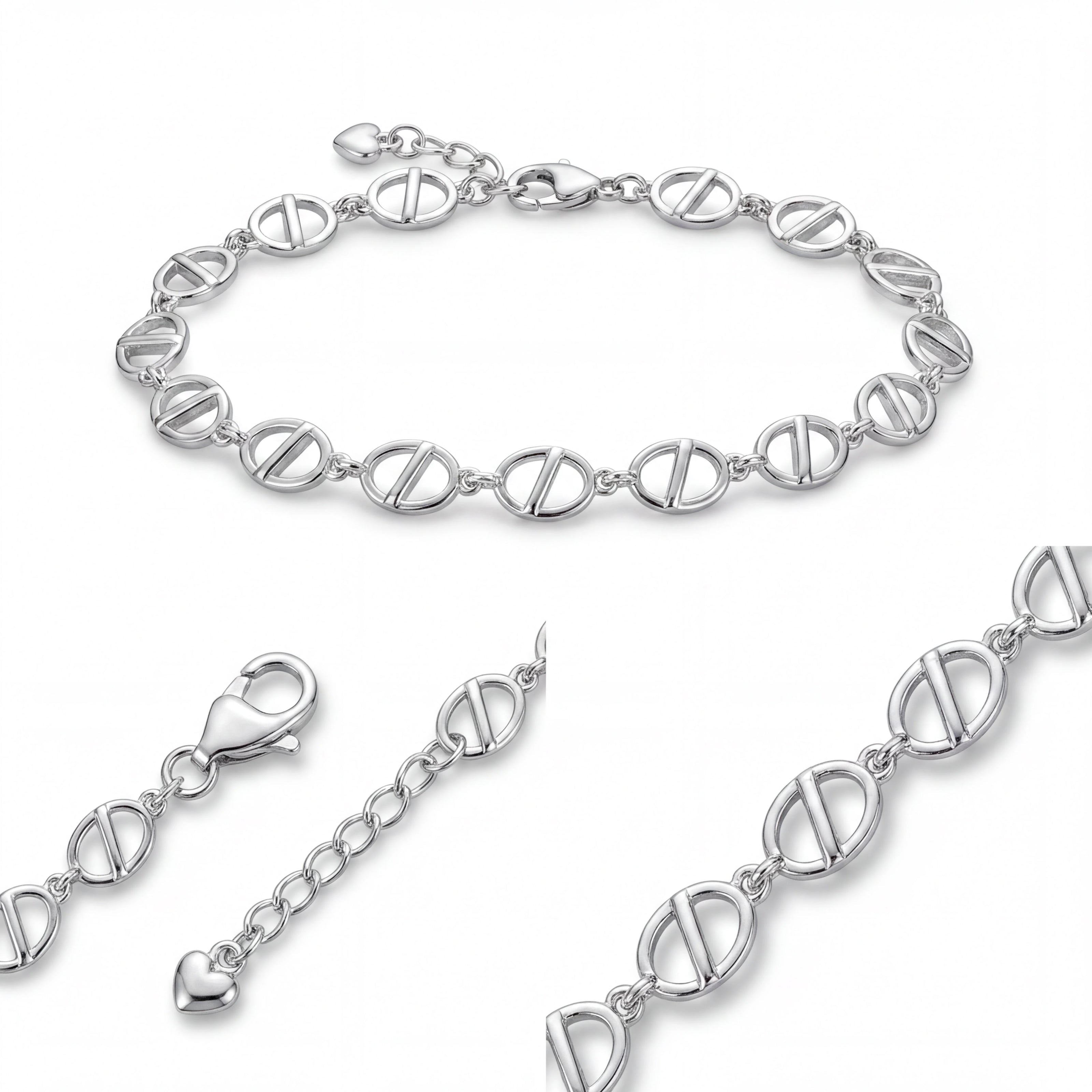 Modern Oval Link Bracelet — 4
