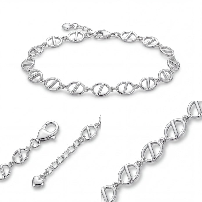 Modern Oval Link Bracelet — 4