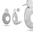 Textured Oval Studs — 4