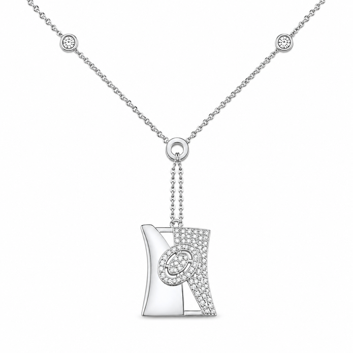 Dual Tone CZ Necklace