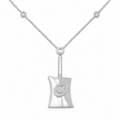 Dual Tone CZ Necklace