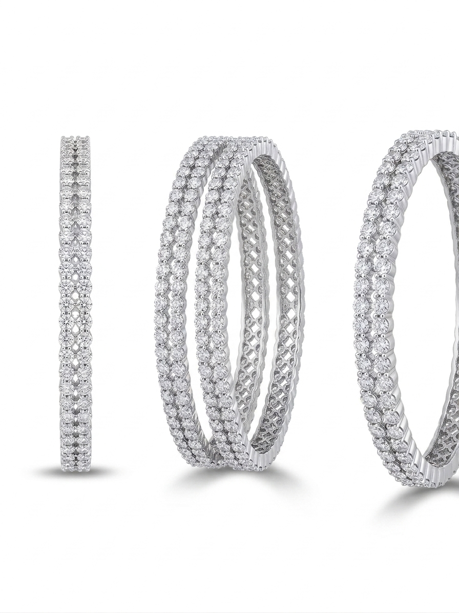 Double Row Sparkle Bangles