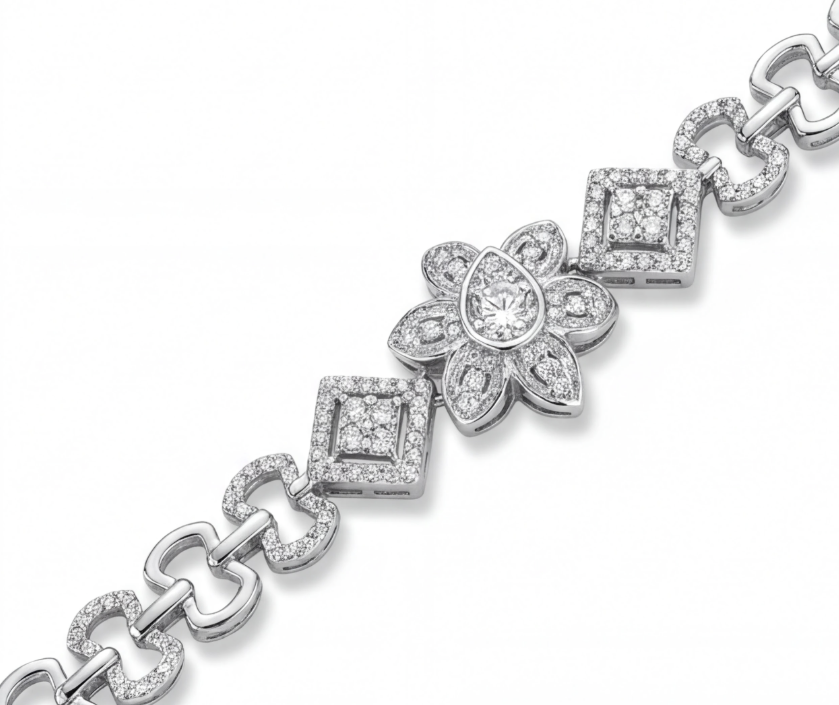 Floral Sparkle Bracelet