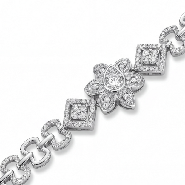 Floral Sparkle Bracelet