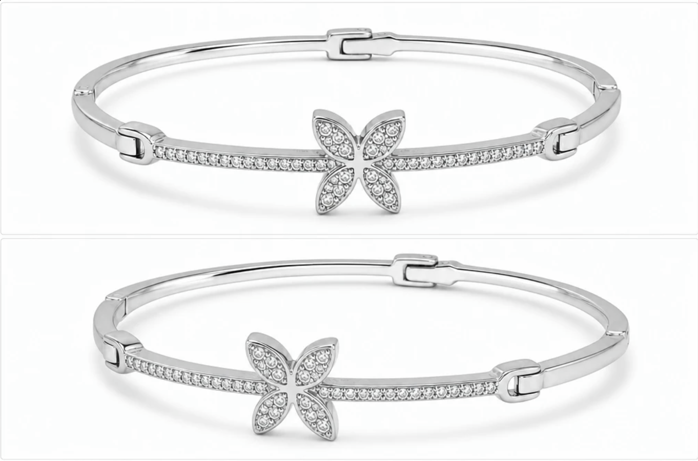 Floral Sparkle Bangle