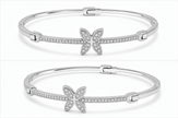 Floral Sparkle Bangle