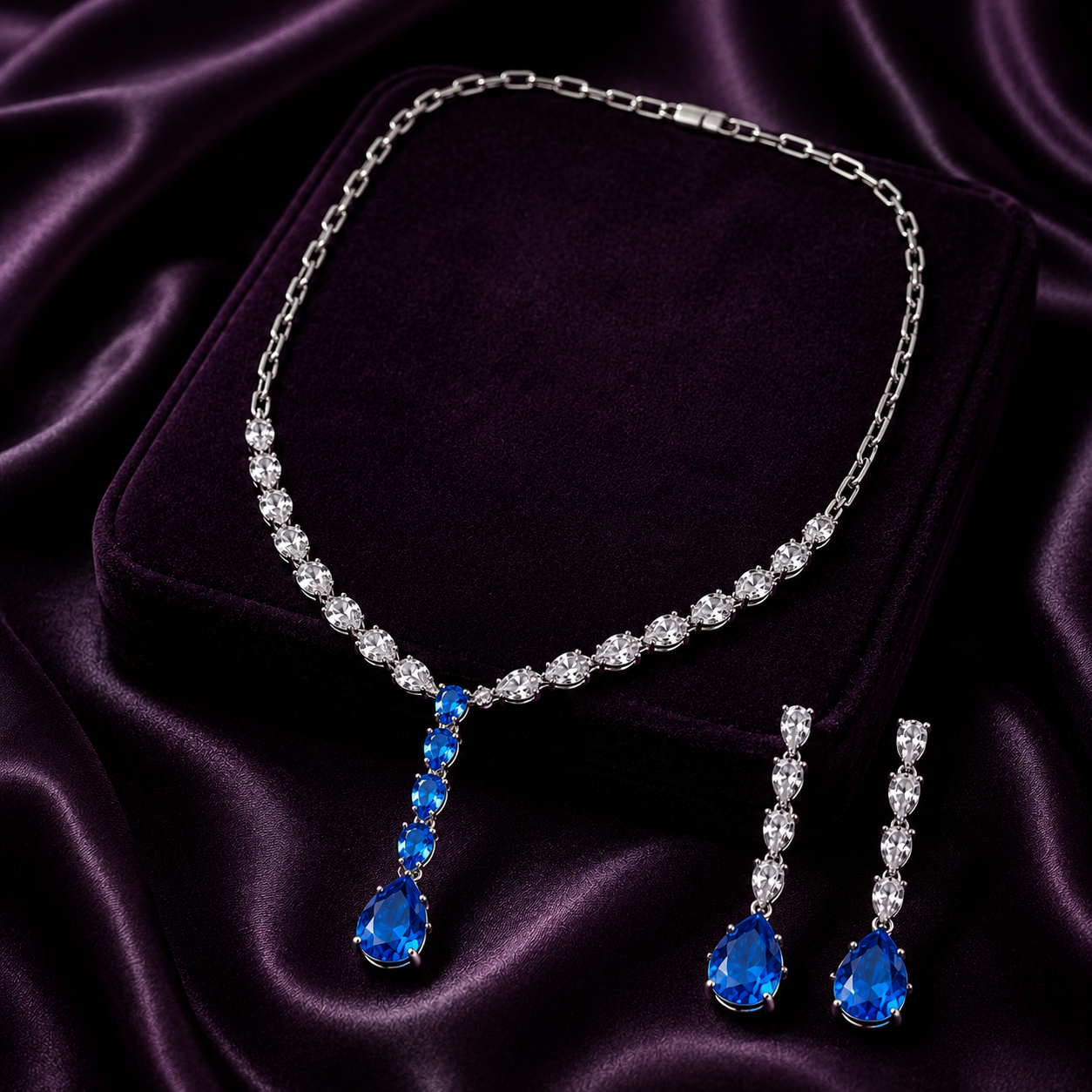 Aqua Teardrop Set