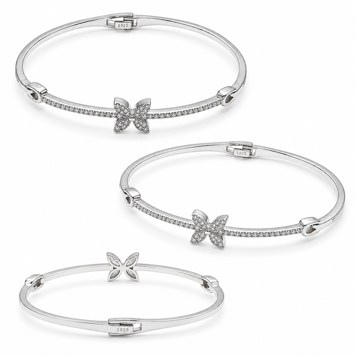 Floral Sparkle Bangle