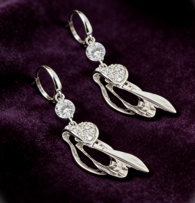 CZ Cascade Earrings