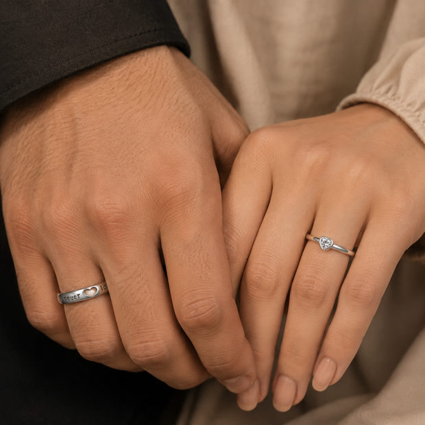Heart Couple Rings
