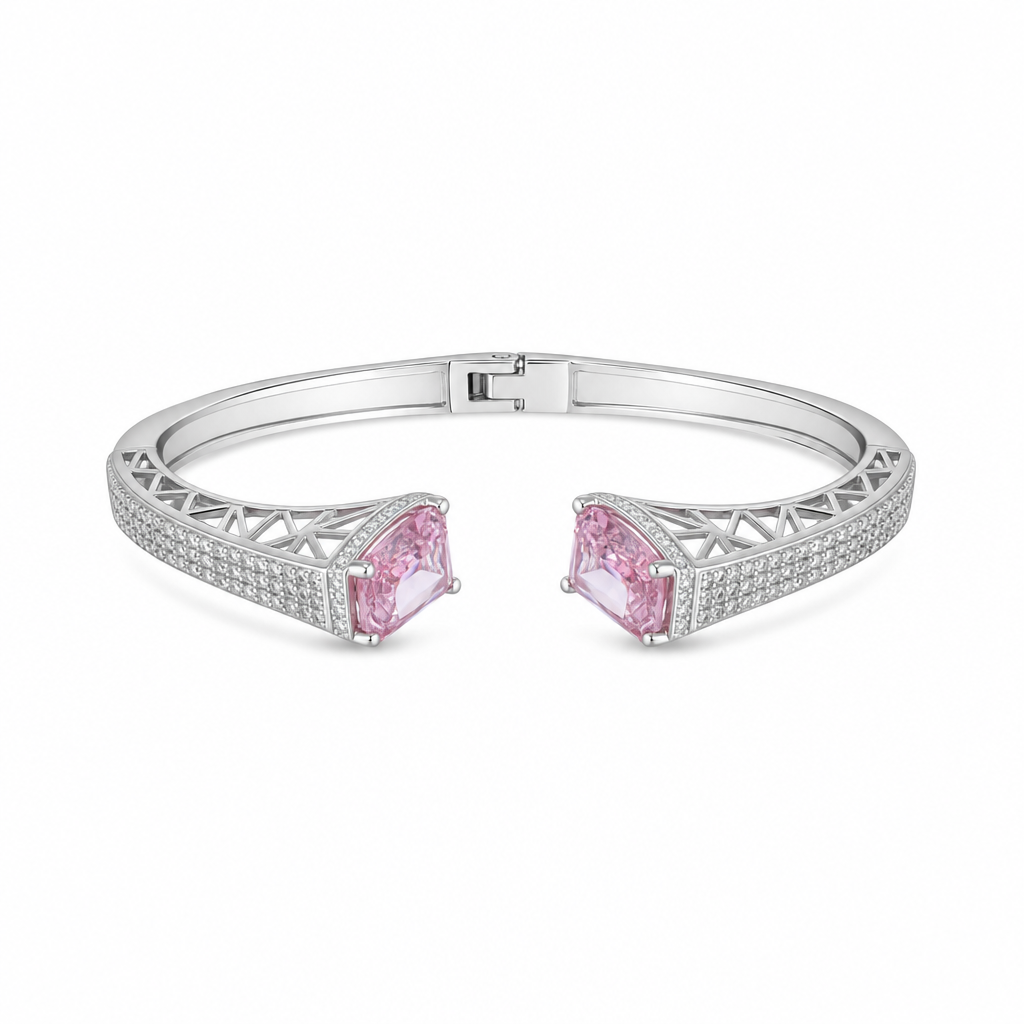 Pink Zirconia Bangle