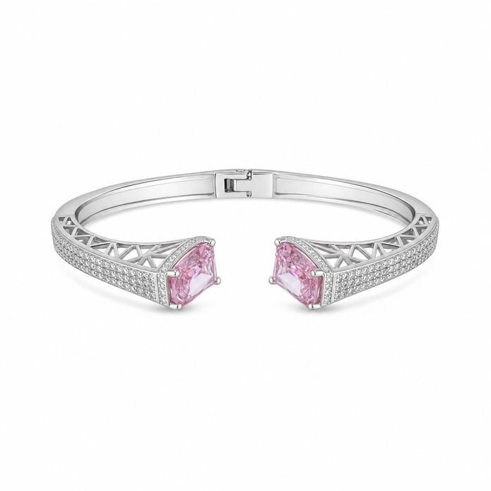 Pink Zirconia Bangle