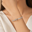 Pave Diamond Nail Bangle