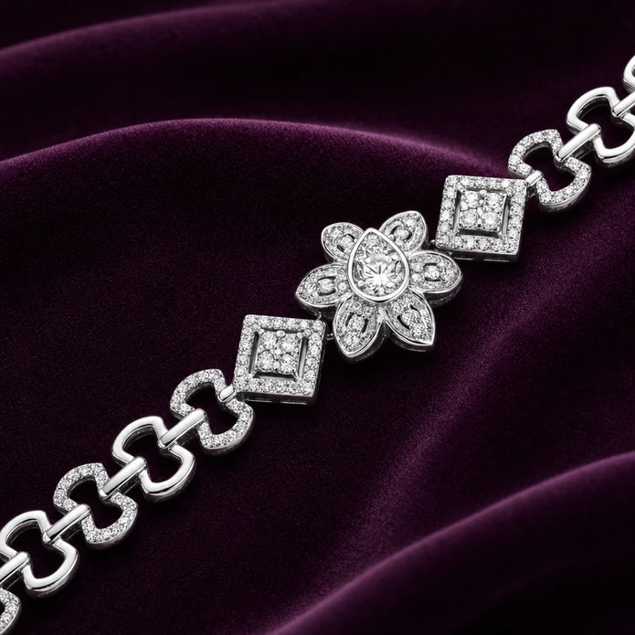 Floral Sparkle Bracelet