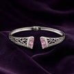 Pink Zirconia Bangle