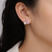 Pink Butterfly Studs